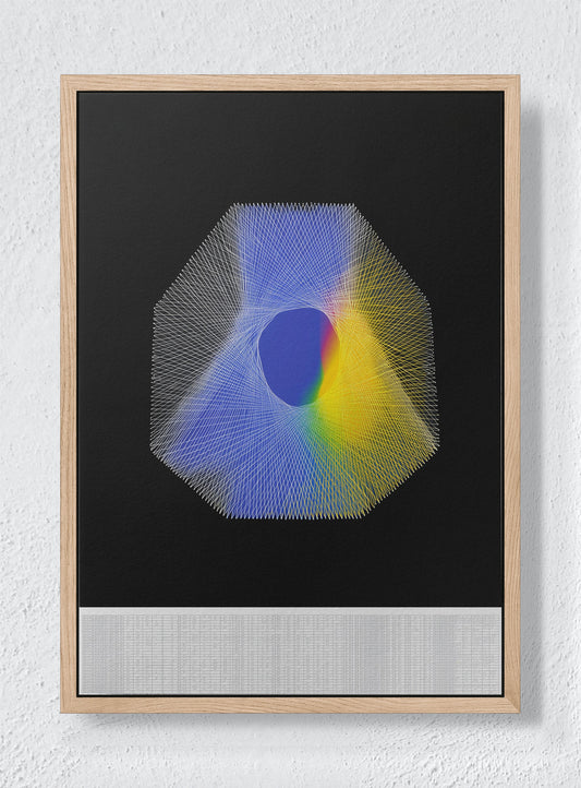 THE ART OF SLOW DISAPPEARING - Natural frame canvas