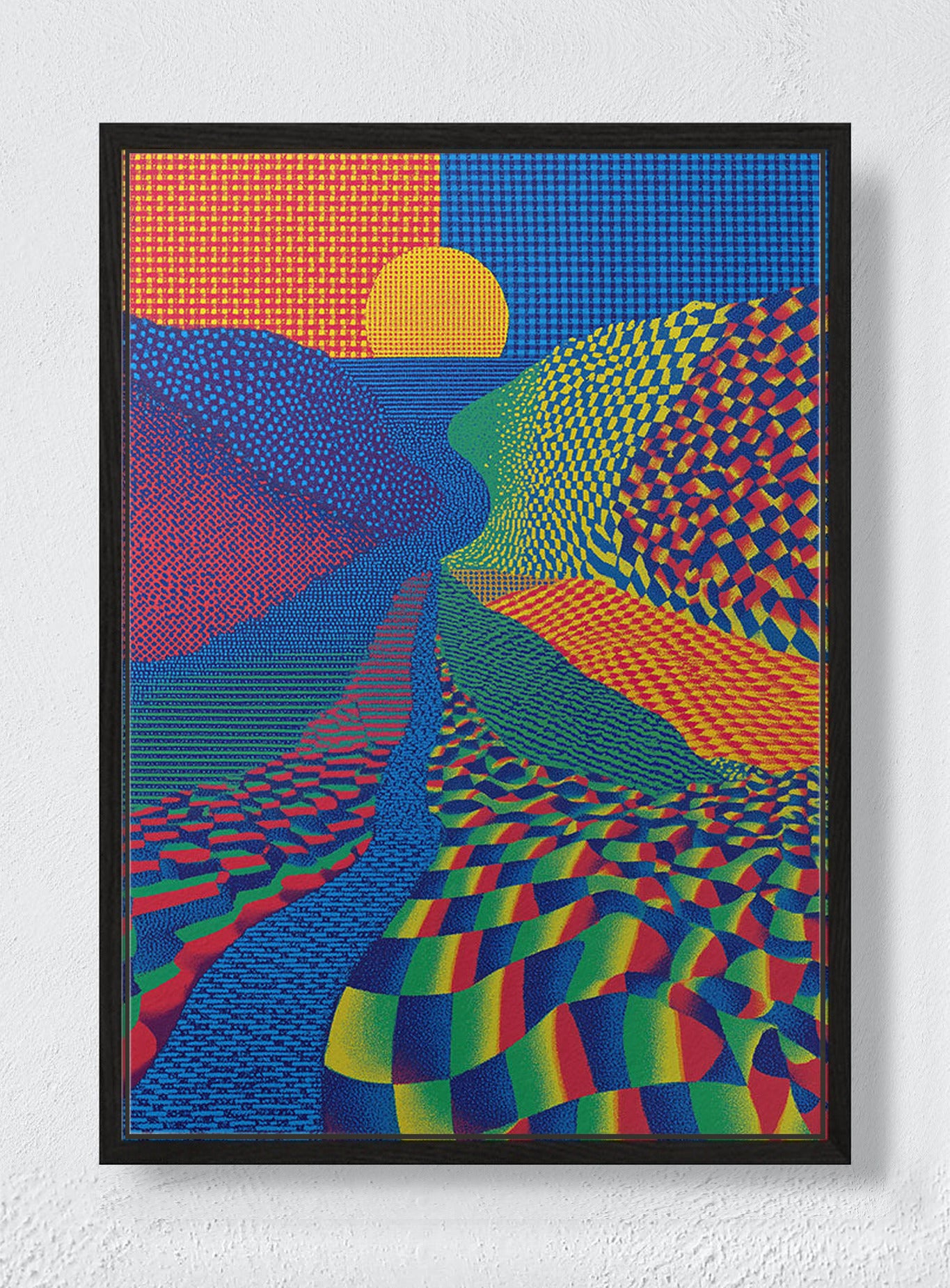 THE DAY COLOR WON - Black frame canvas