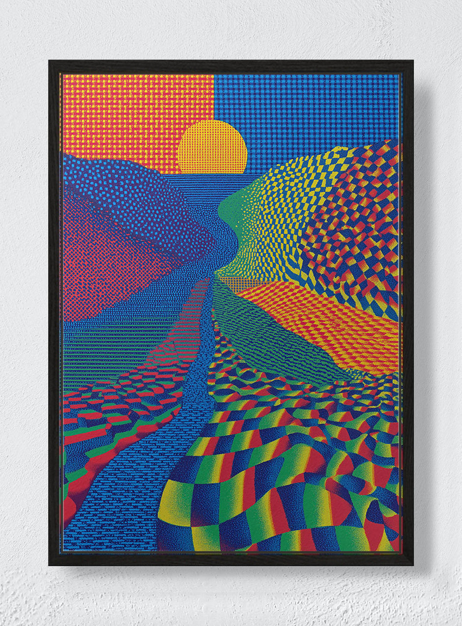 THE DAY COLOR WON - Black frame canvas