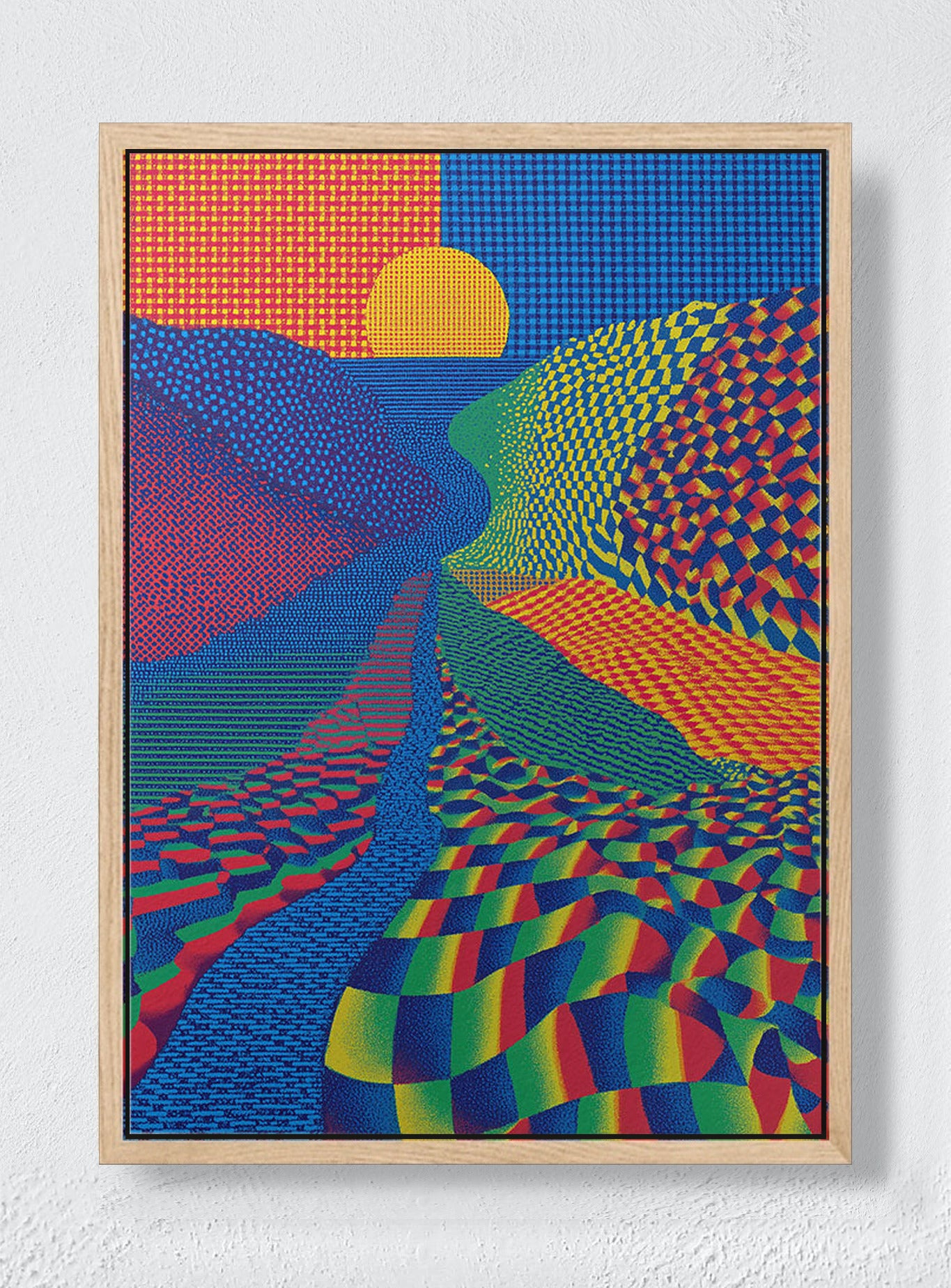 THE DAY COLOR WON - Natural frame canvas