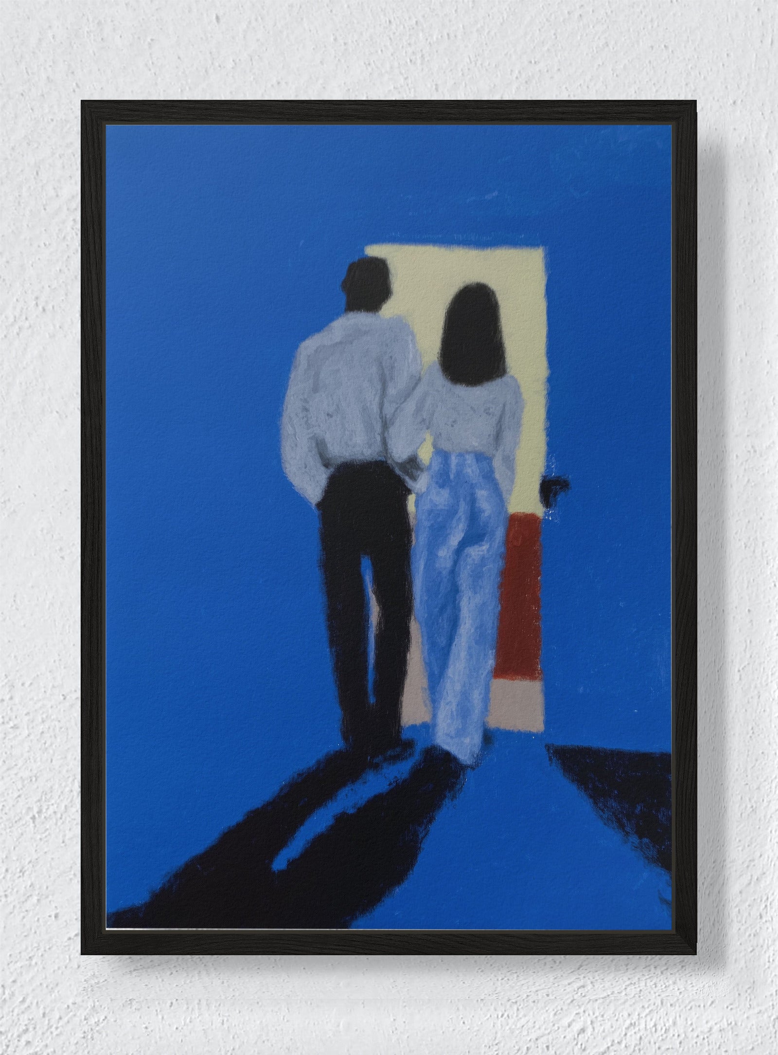 THE DOORWAY MOMENT - Black frame canvas