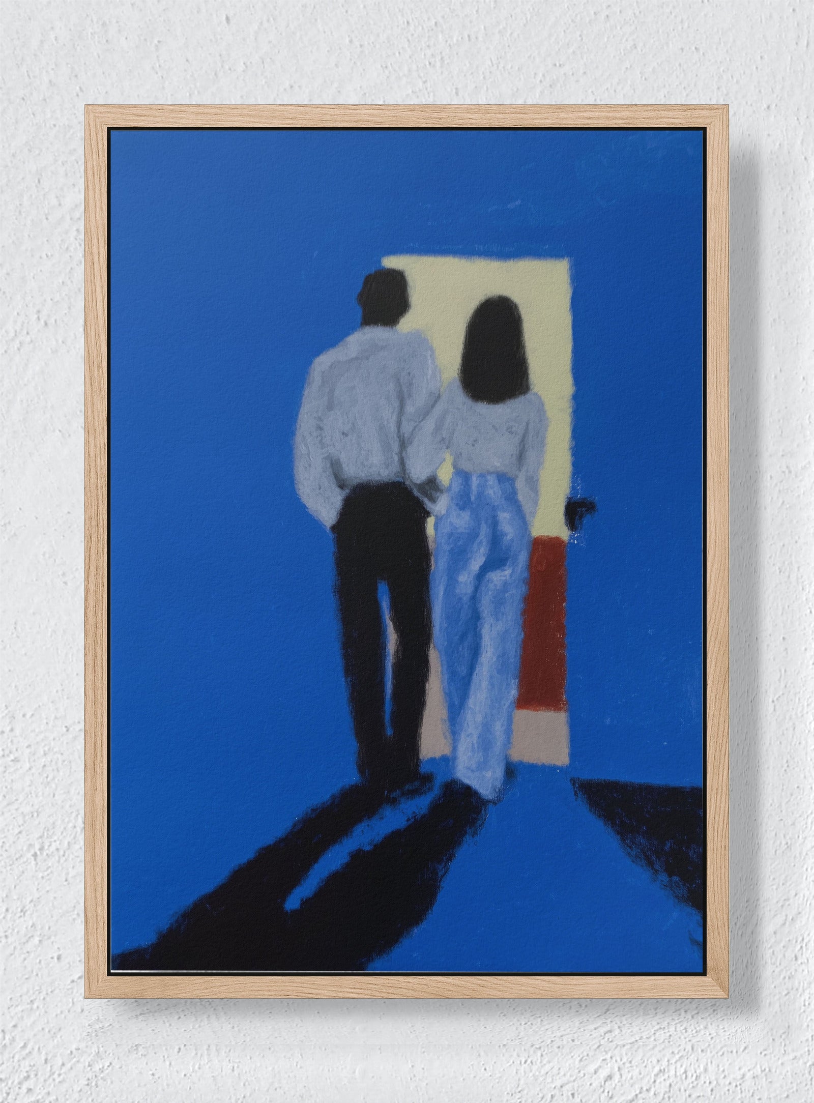 THE DOORWAY MOMENT - Natural frame canvas