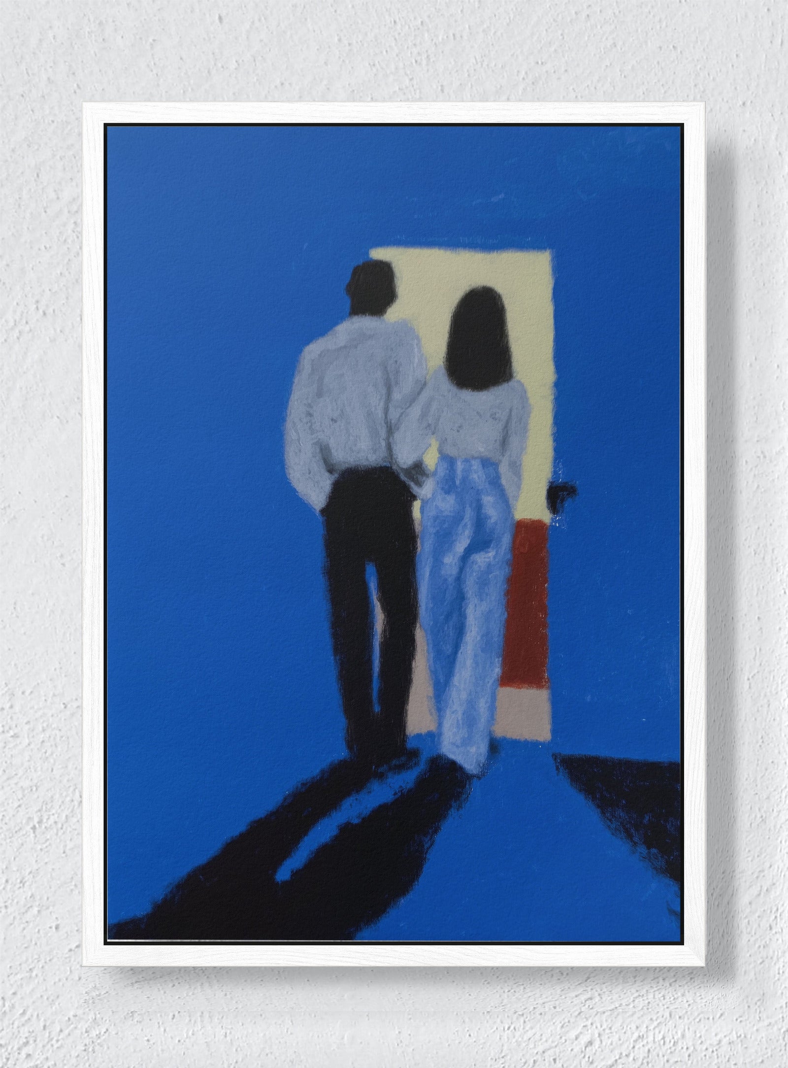 THE DOORWAY MOMENT - White frame canvas