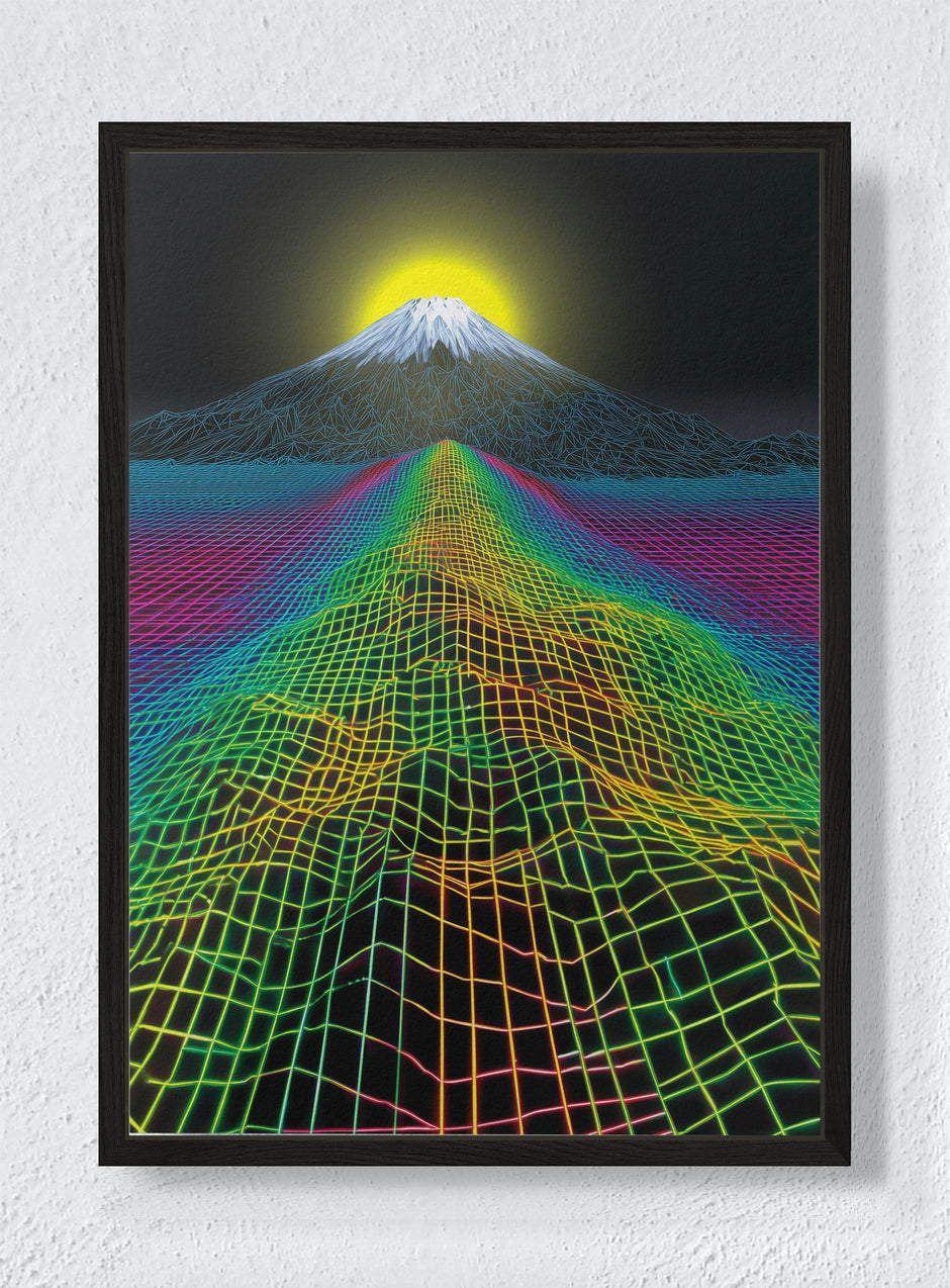 THE EDGE - Black frame canvas