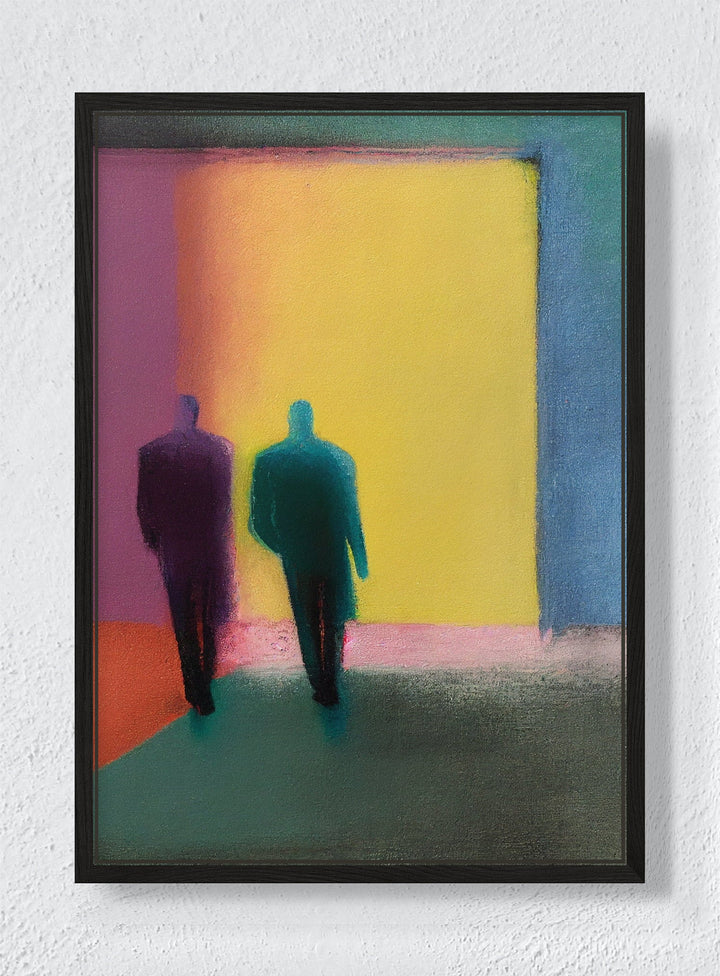 THE EXIT - Black frame canvas
