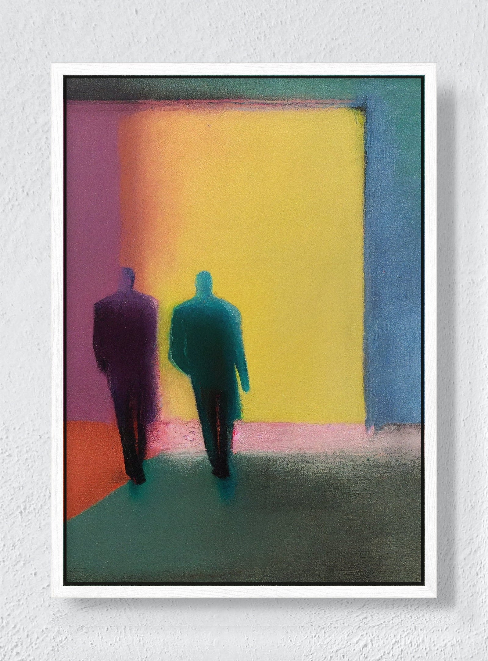 THE EXIT - White frame canvas
