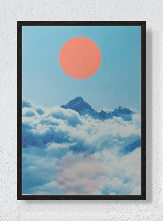 THE FLOATING ICON - Black frame canvas