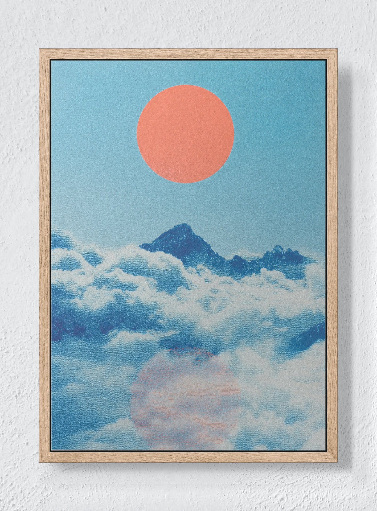 THE FLOATING ICON - Natural frame canvas