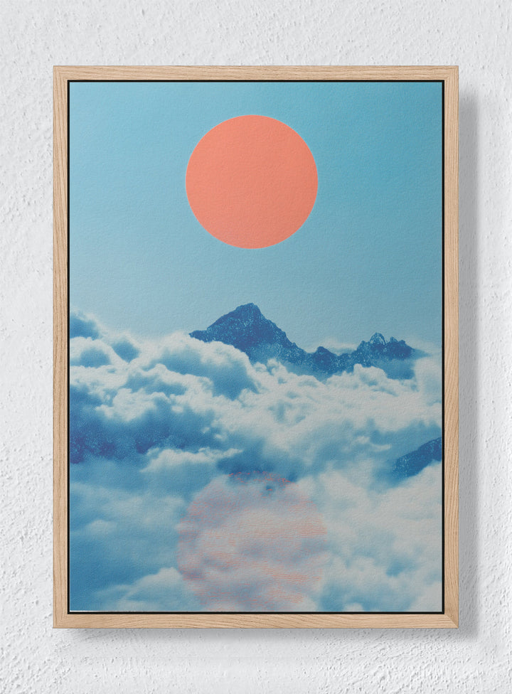 THE FLOATING ICON - Natural frame canvas