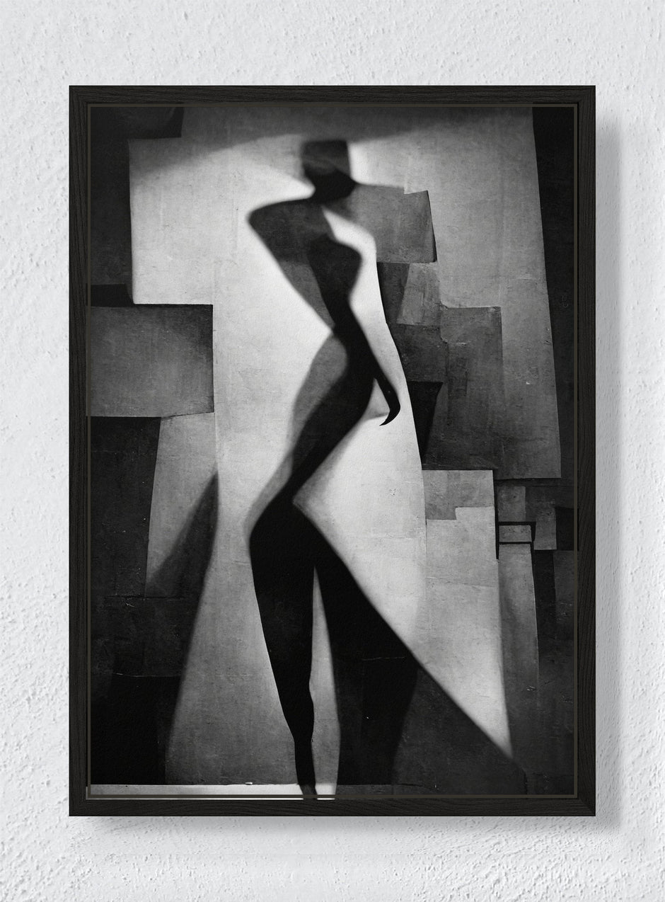 THE FORM - Black frame canvas