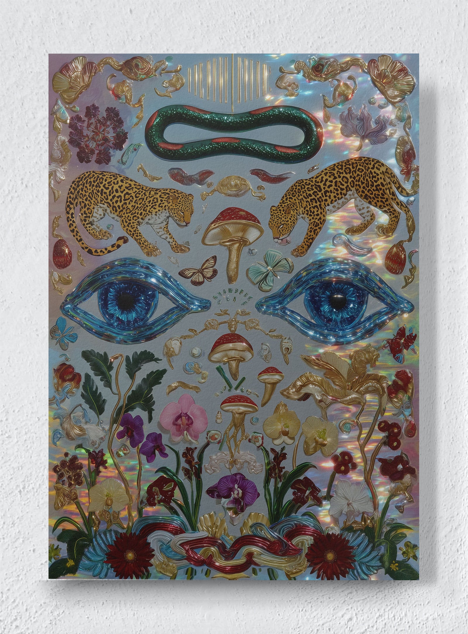 THE GARDEN OF WATCHFUL BEASTS - Unframed canvas