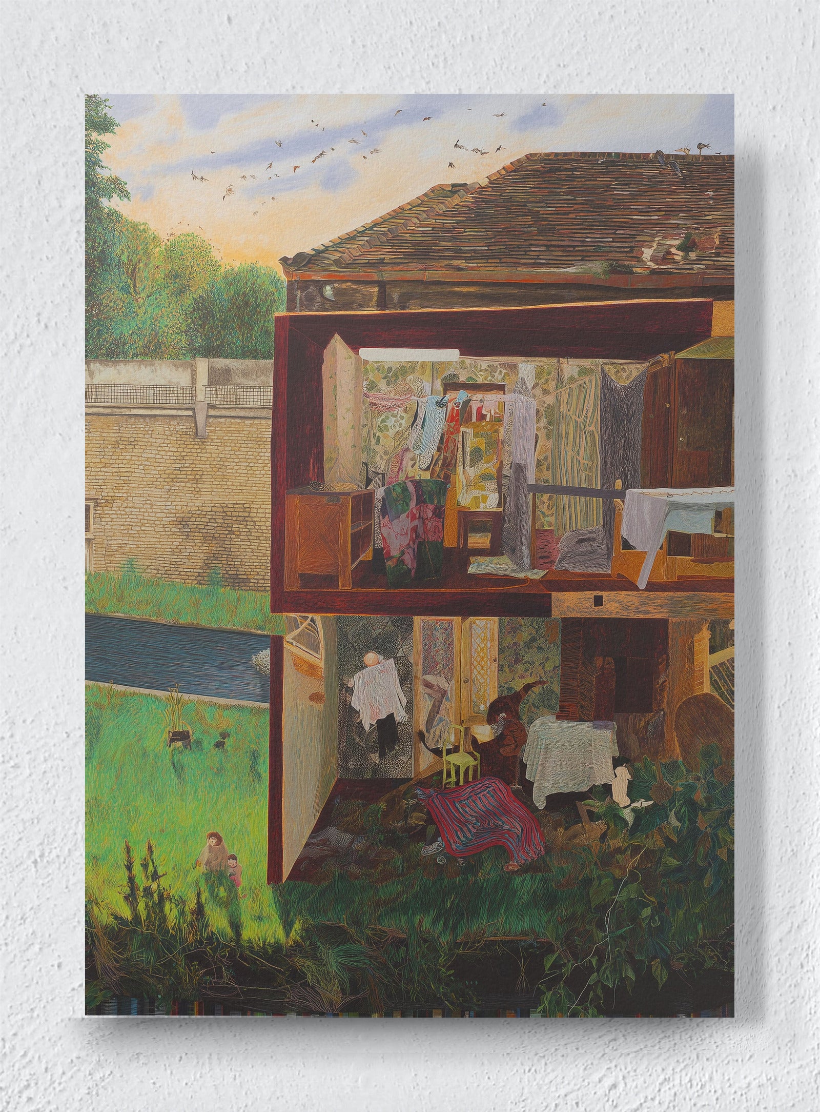 THE HARMONY OF HANDS WORKING - Unframed canvas