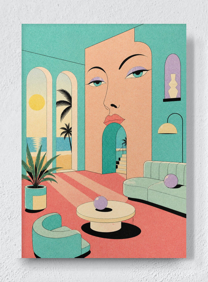 THE HOSTESS - Unframed canvas