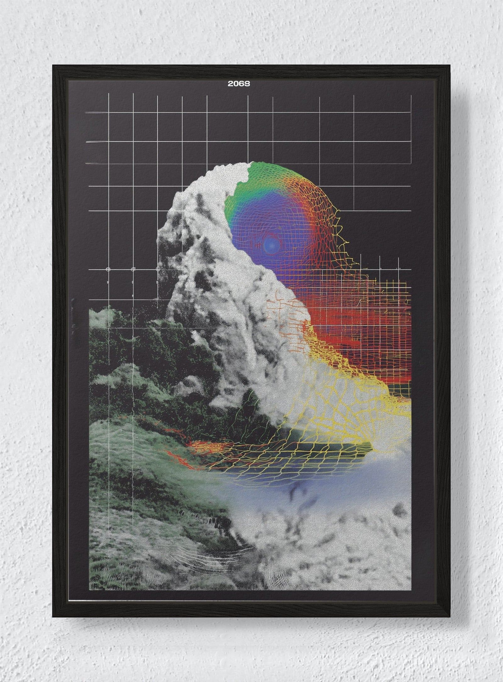 THE LOOM HESITATES - Black frame canvas