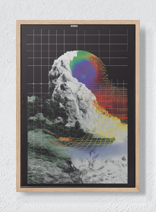 THE LOOM HESITATES - Natural frame canvas