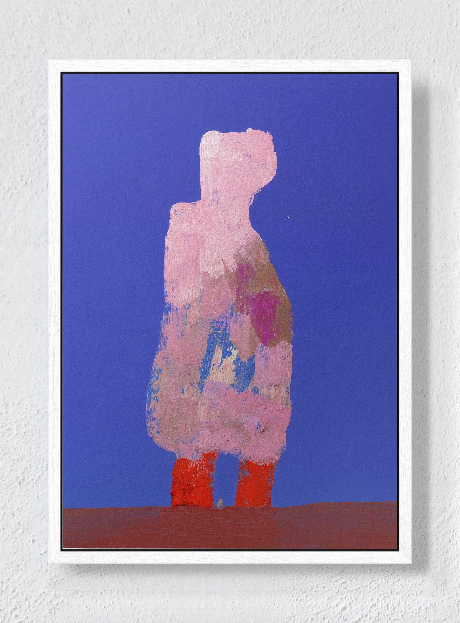 THE MAN THAT DREAMS OF WATER - White frame canvas