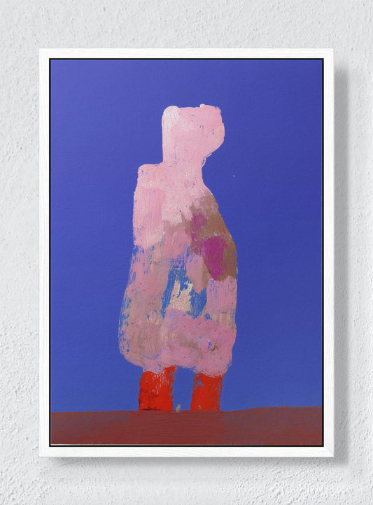THE MAN THAT DREAMS OF WATER - White frame canvas