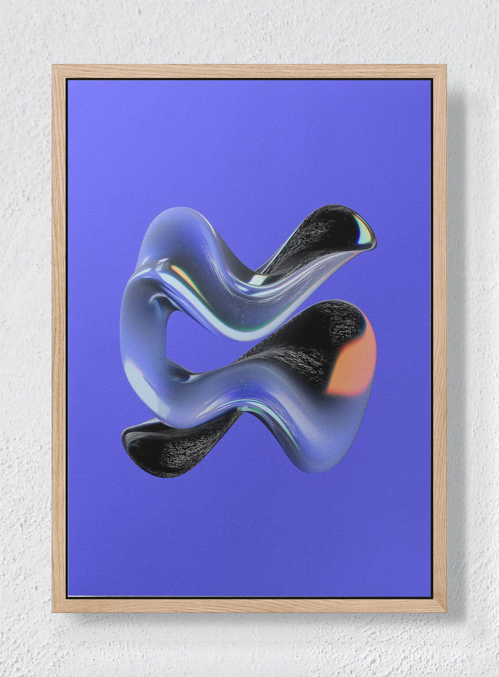 THE ORDER INSIDE CHAOS - Natural frame canvas