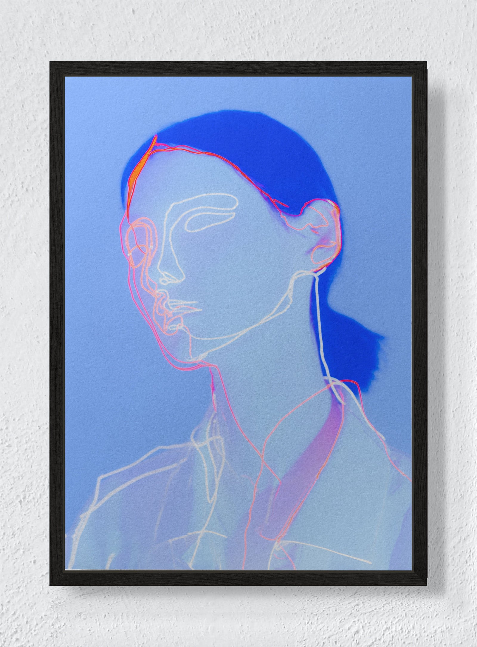 THE SELF IN LOW VOLTAGE - Black frame canvas