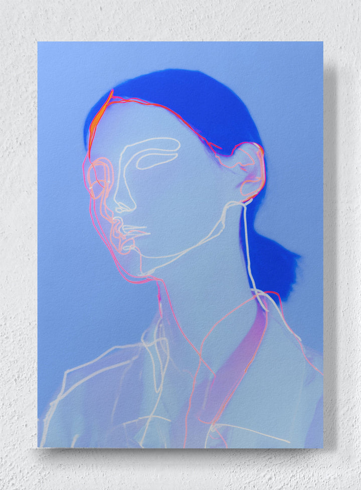 THE SELF IN LOW VOLTAGE - Unframed canvas