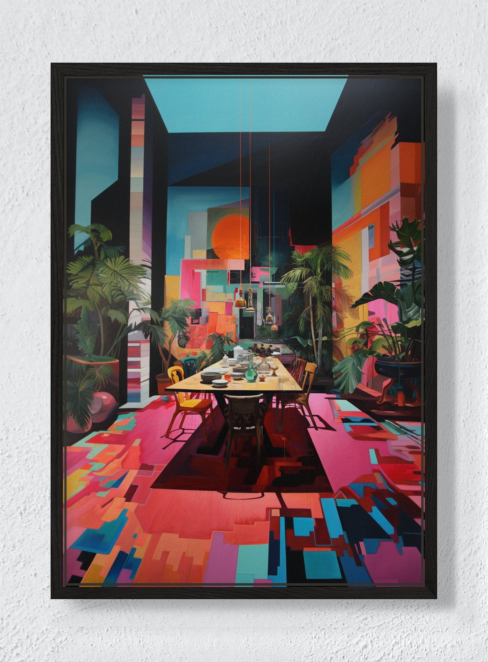 THE SPREAD - Black frame canvas
