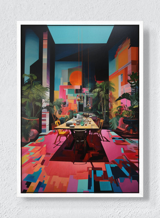 THE SPREAD - White frame canvas