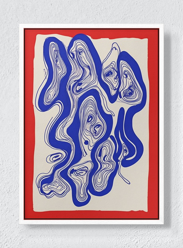 THE THREAD - White frame canvas