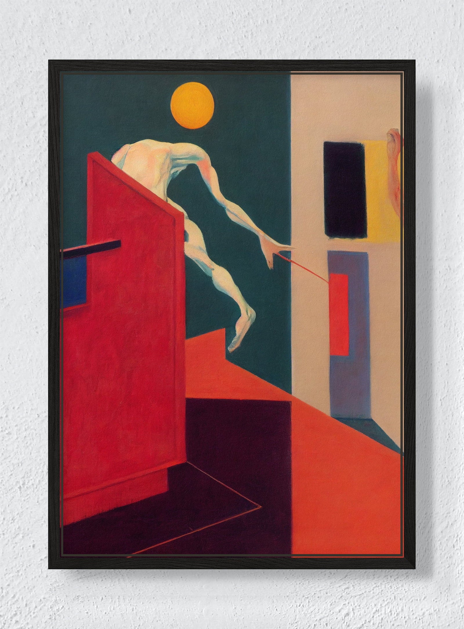 THE THRESHOLD - Black frame canvas