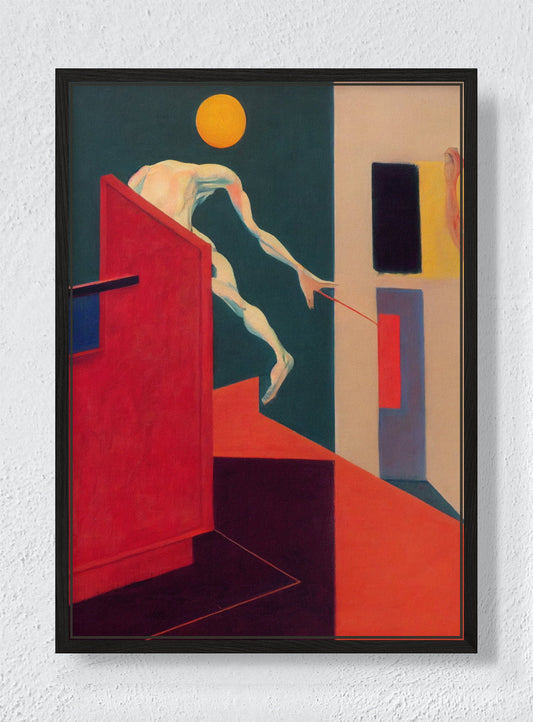 THE THRESHOLD - Black frame canvas