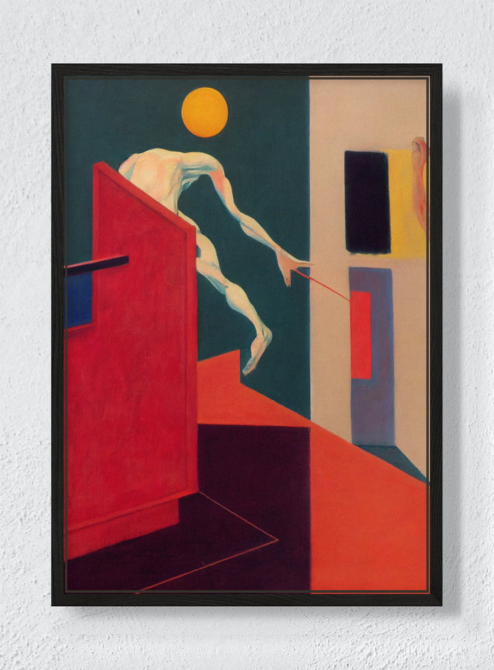 THE THRESHOLD - Black frame canvas