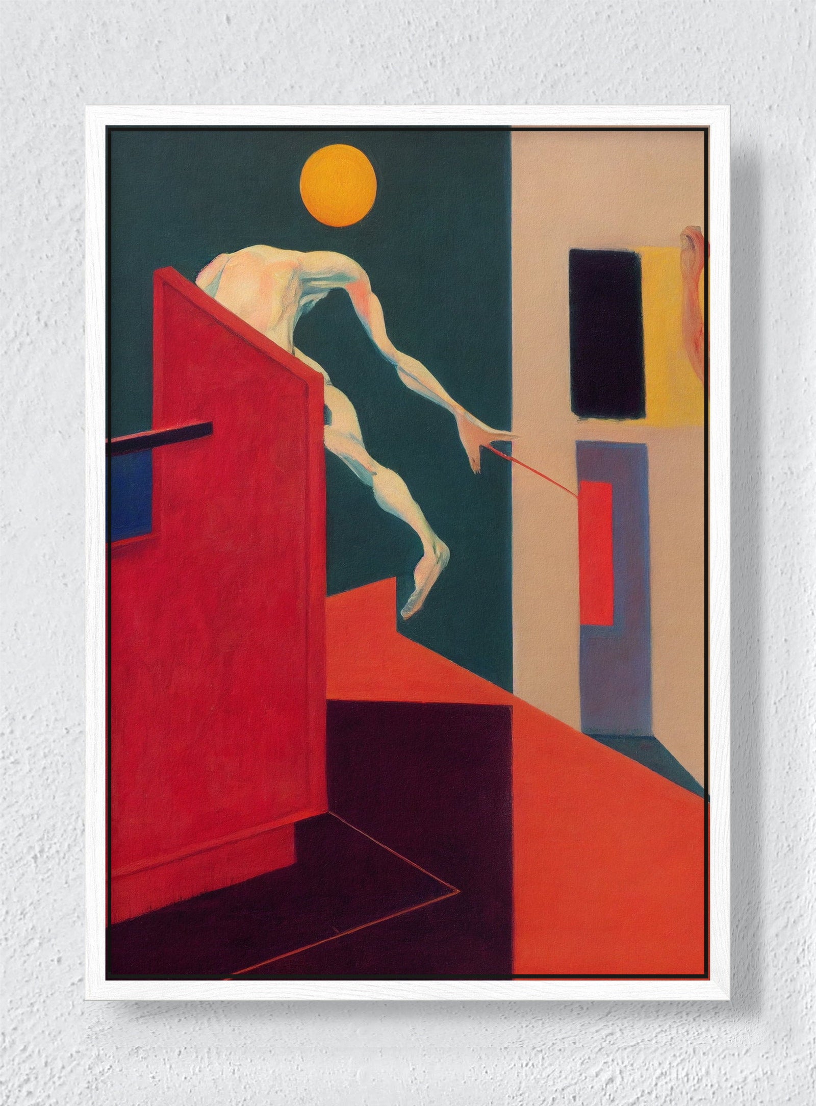 THE THRESHOLD - White frame canvas