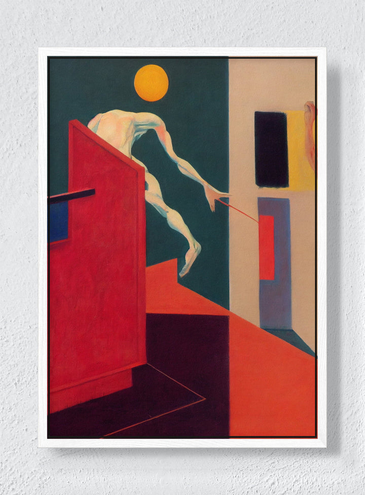 THE THRESHOLD - White frame canvas