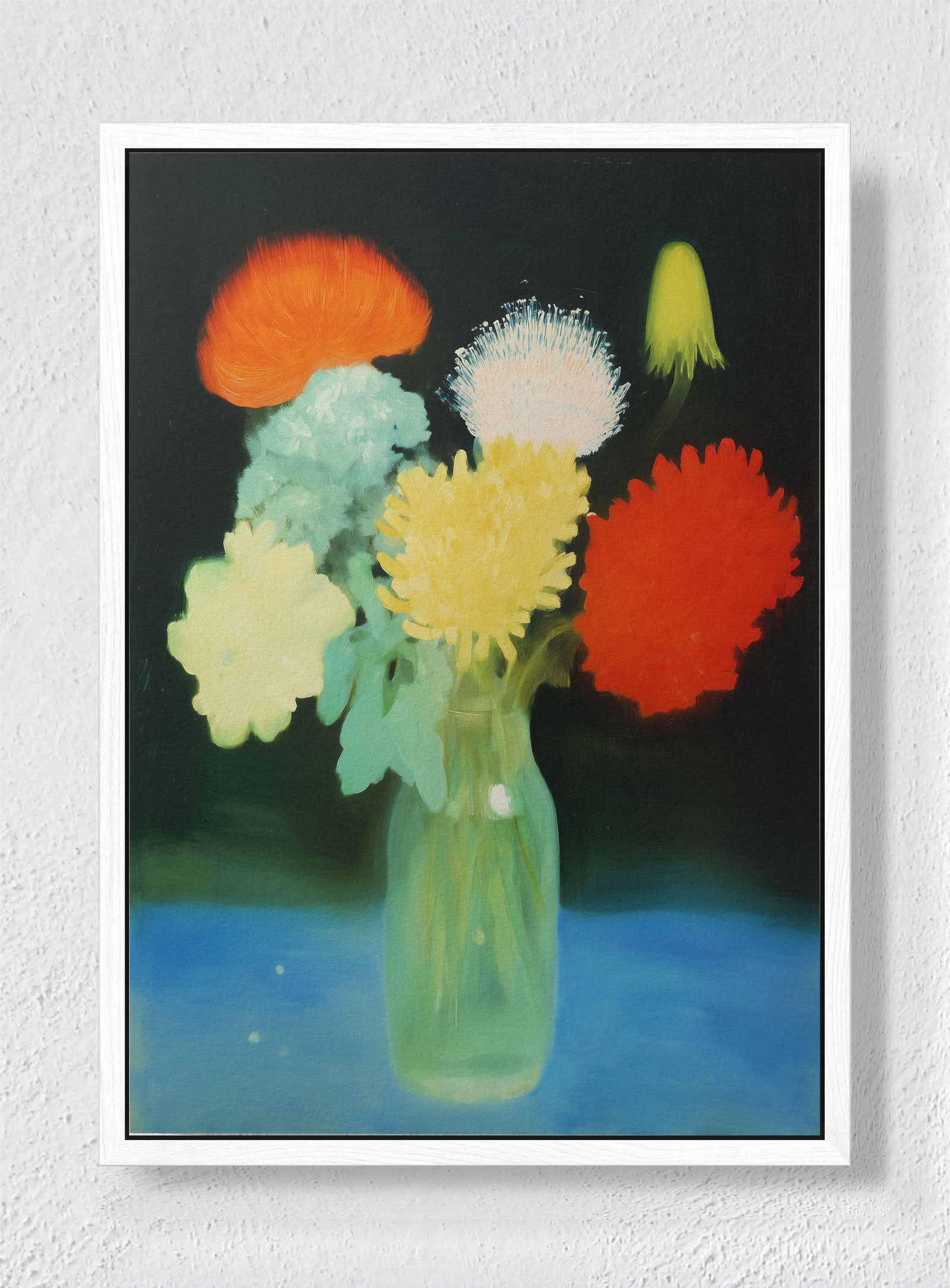 THE UNTRANSLATED FLOWERS - White frame canvas