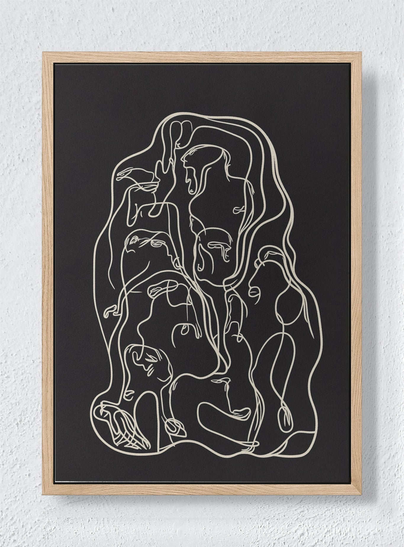 THREADS OF HUMANITY - Natural frame canvas