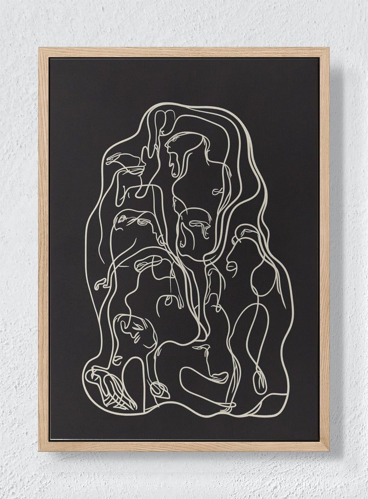 THREADS OF HUMANITY - Natural frame canvas