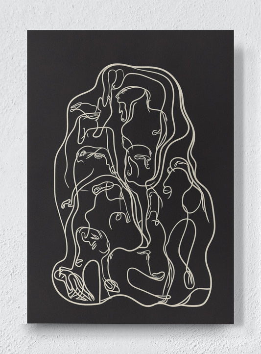 THREADS OF HUMANITY - Unframed canvas