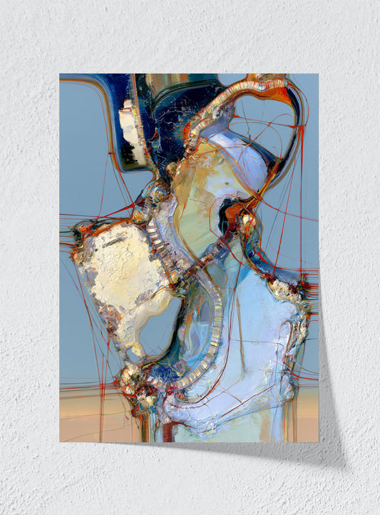 THREADS THROUGH THE BLUE - Unframed