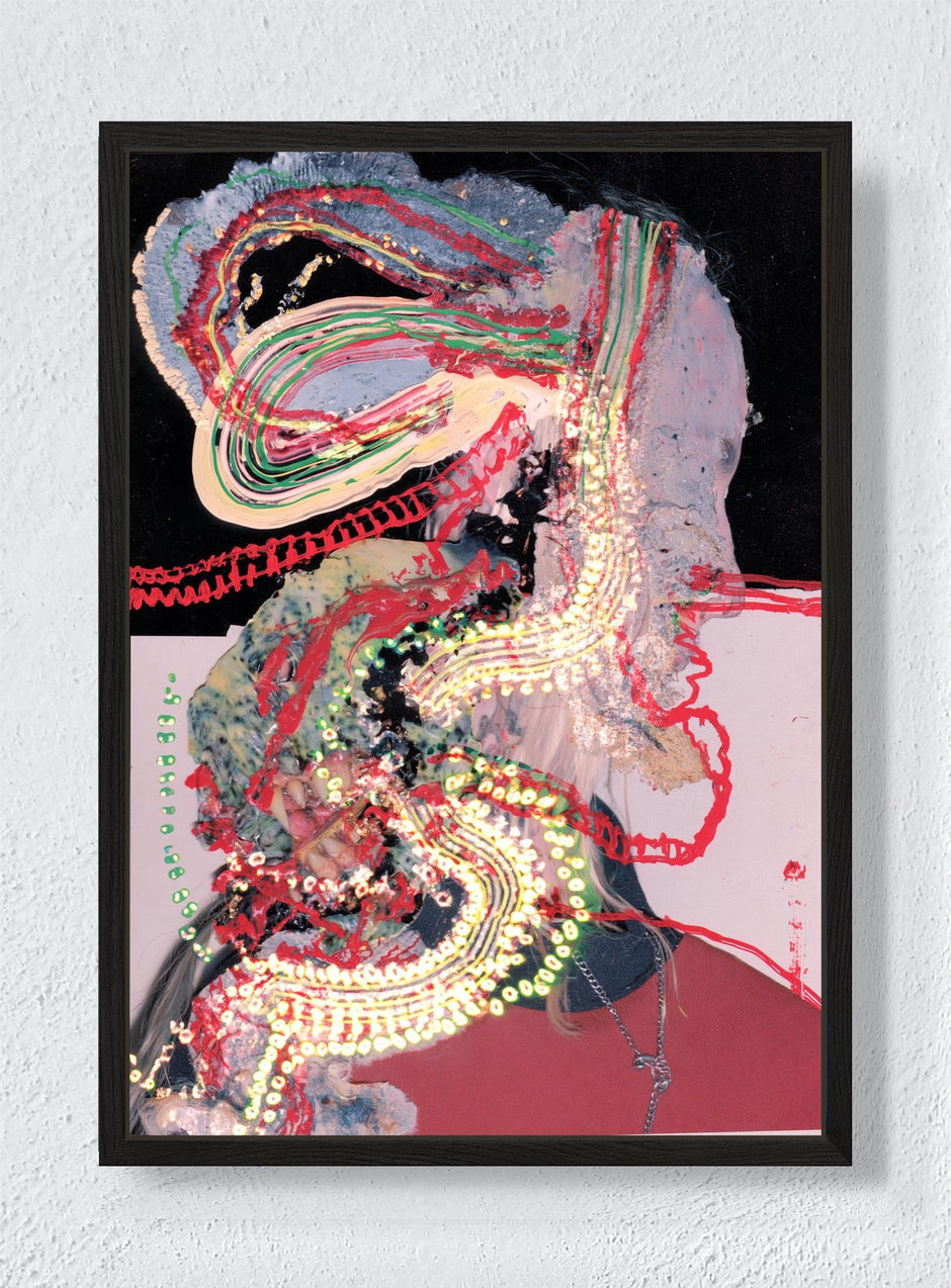 THREADS TURNING TO LIGHT - Black frame canvas