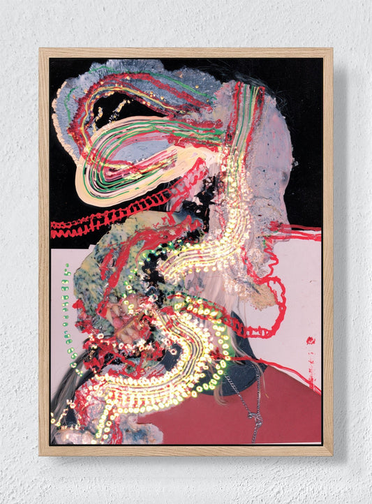 THREADS TURNING TO LIGHT - Natural frame canvas
