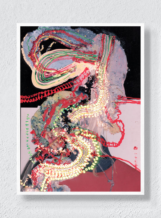 THREADS TURNING TO LIGHT - White Frame