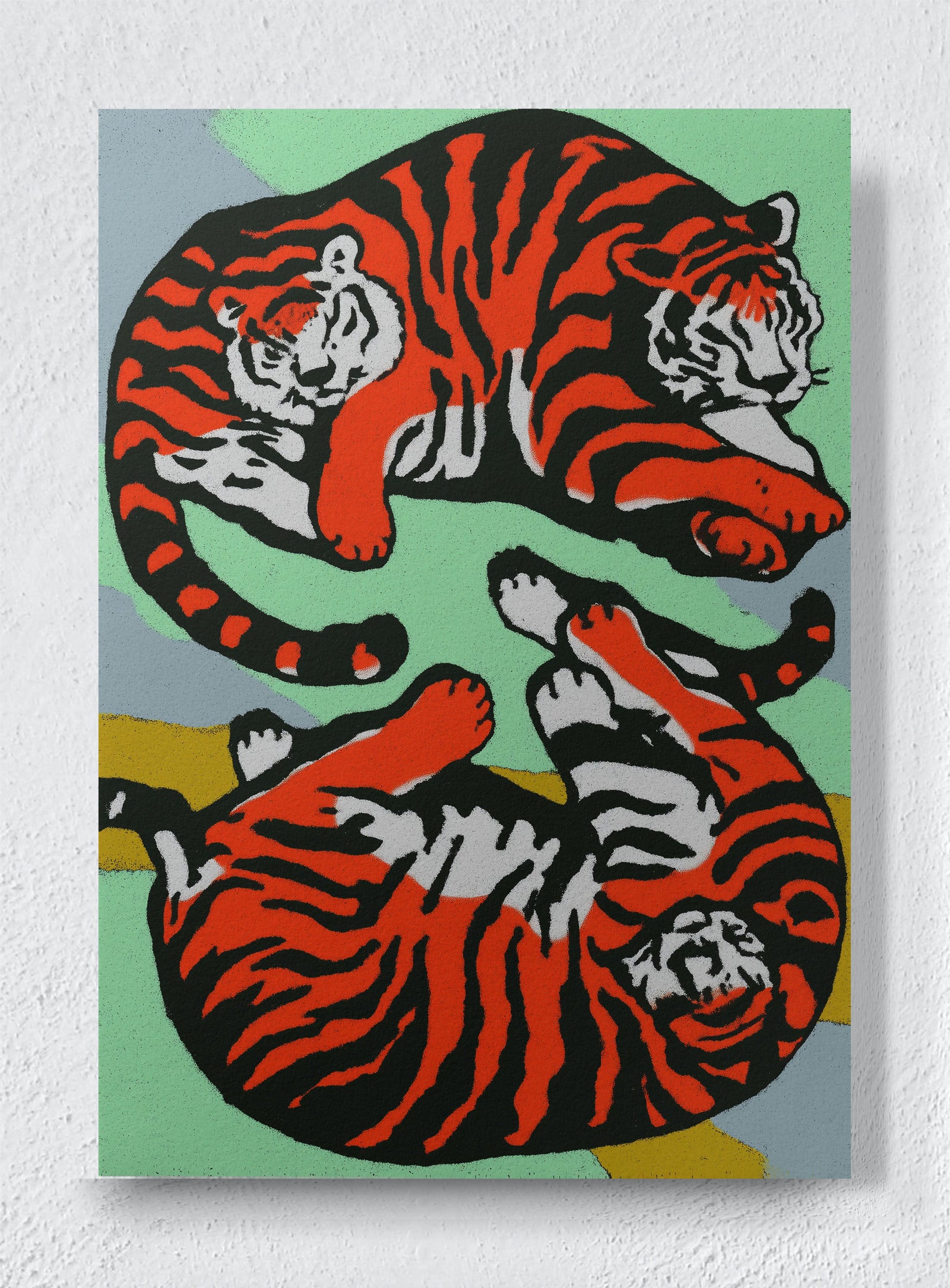 TIGER YIN YANG - Unframed canvas