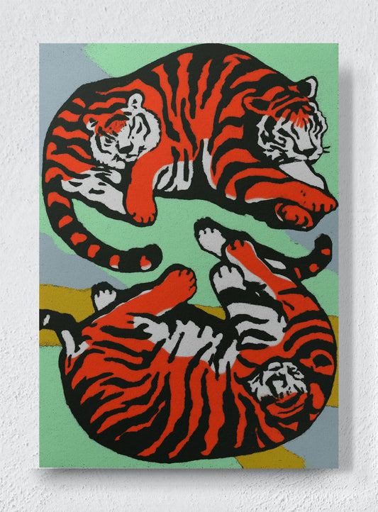 TIGER YIN YANG - Unframed canvas