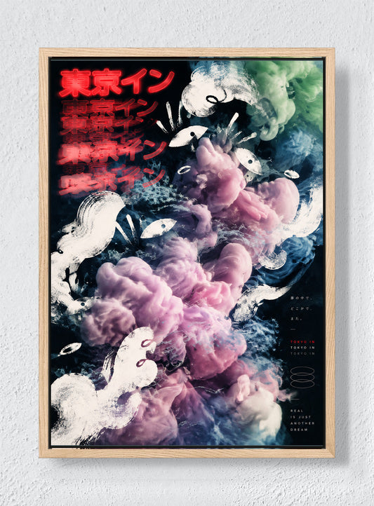TOKYO IN - Natural frame canvas