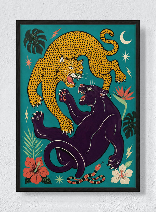 TOOTH & CLAW - Black frame canvas