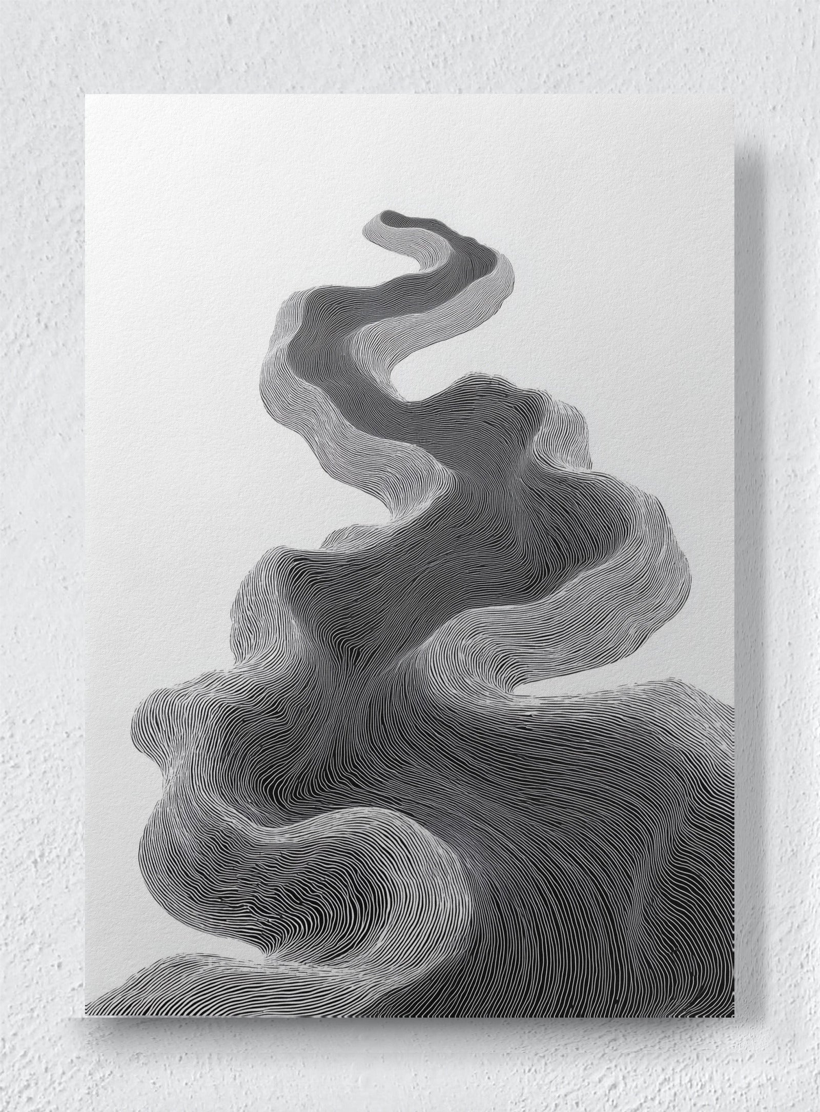 TOPOGRAPHIC FLOW - Unframed canvas