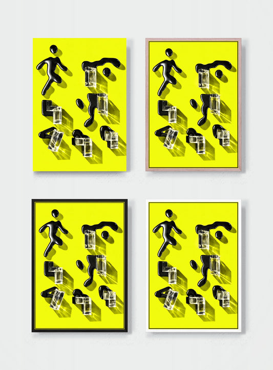 HUEDRA canvas frame comparison - TRANSPARENT THINGS MISBEHAVING