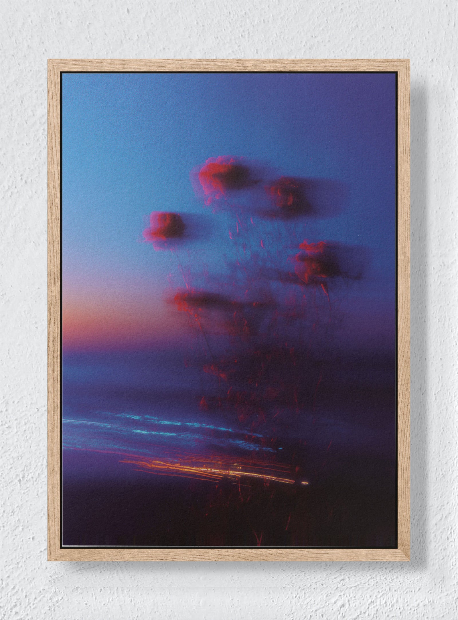 TWILIGHT TREMORS - Natural frame canvas