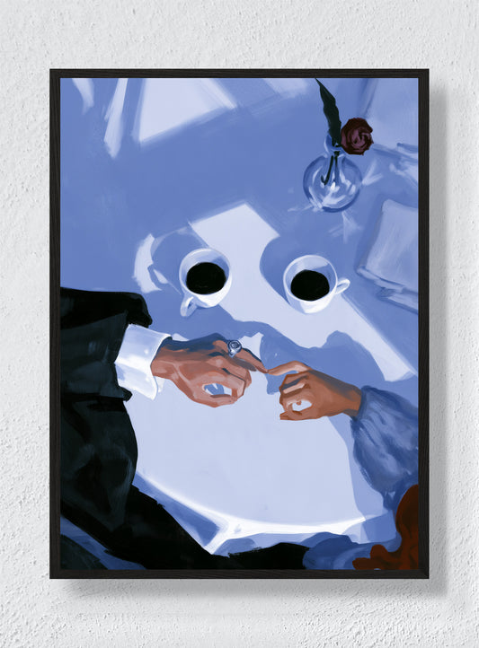 TWO CUPS AND A PROMISE - Black Frame
