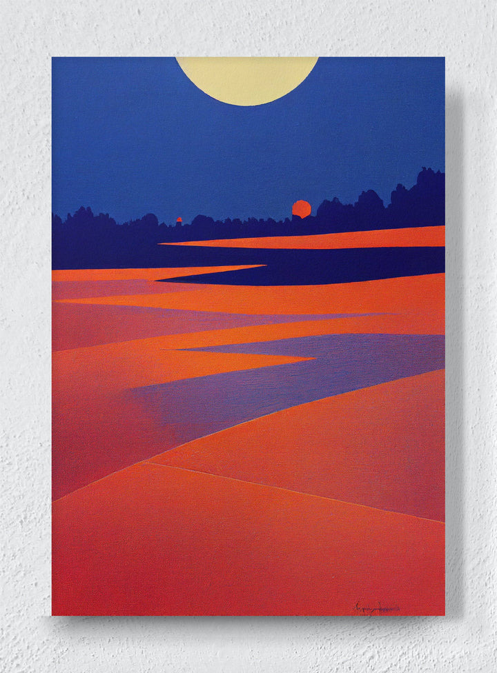 TWO SUNS - Unframed canvas