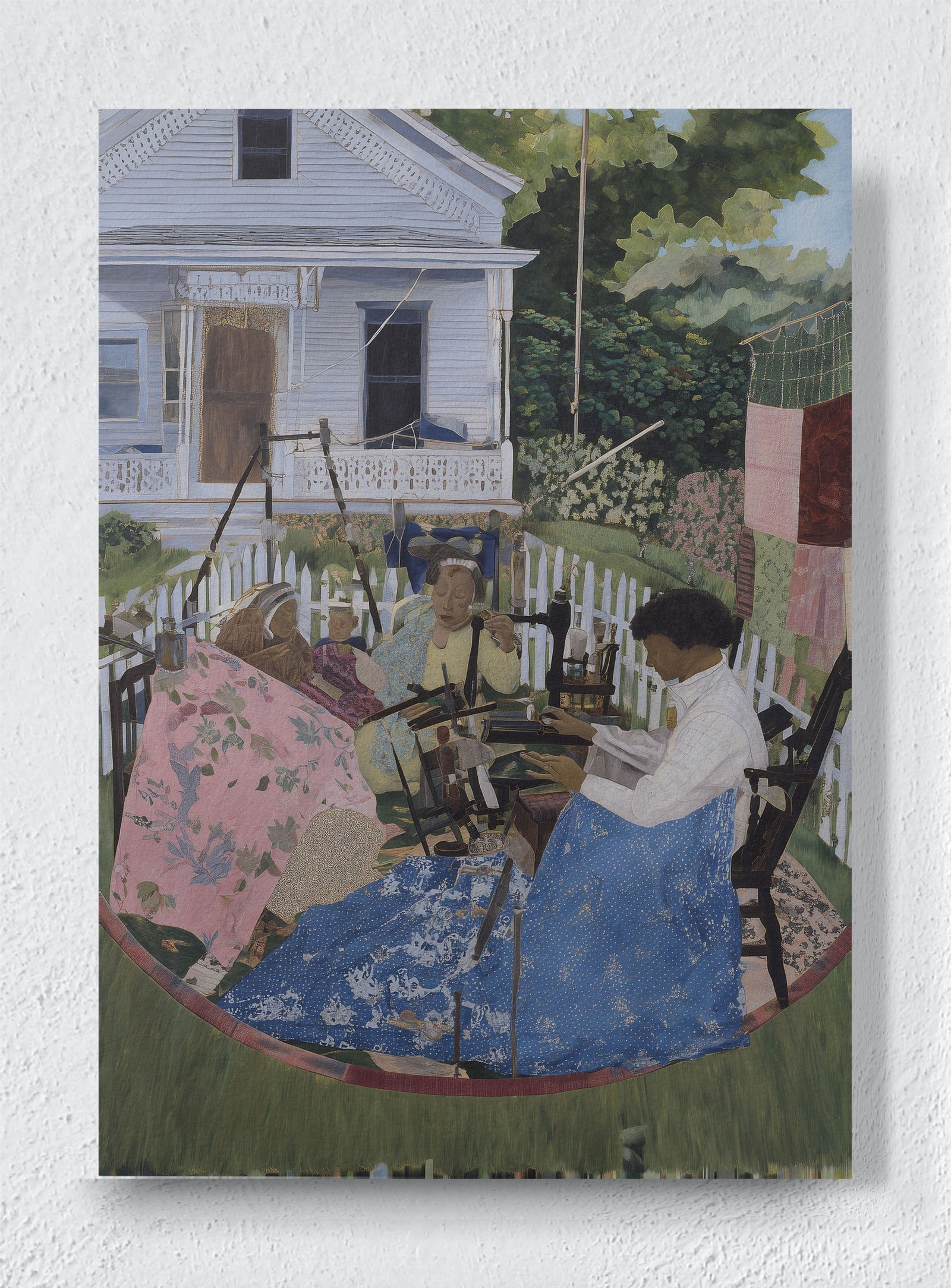 TWO WOMEN AND A WARM DAY - Unframed canvas